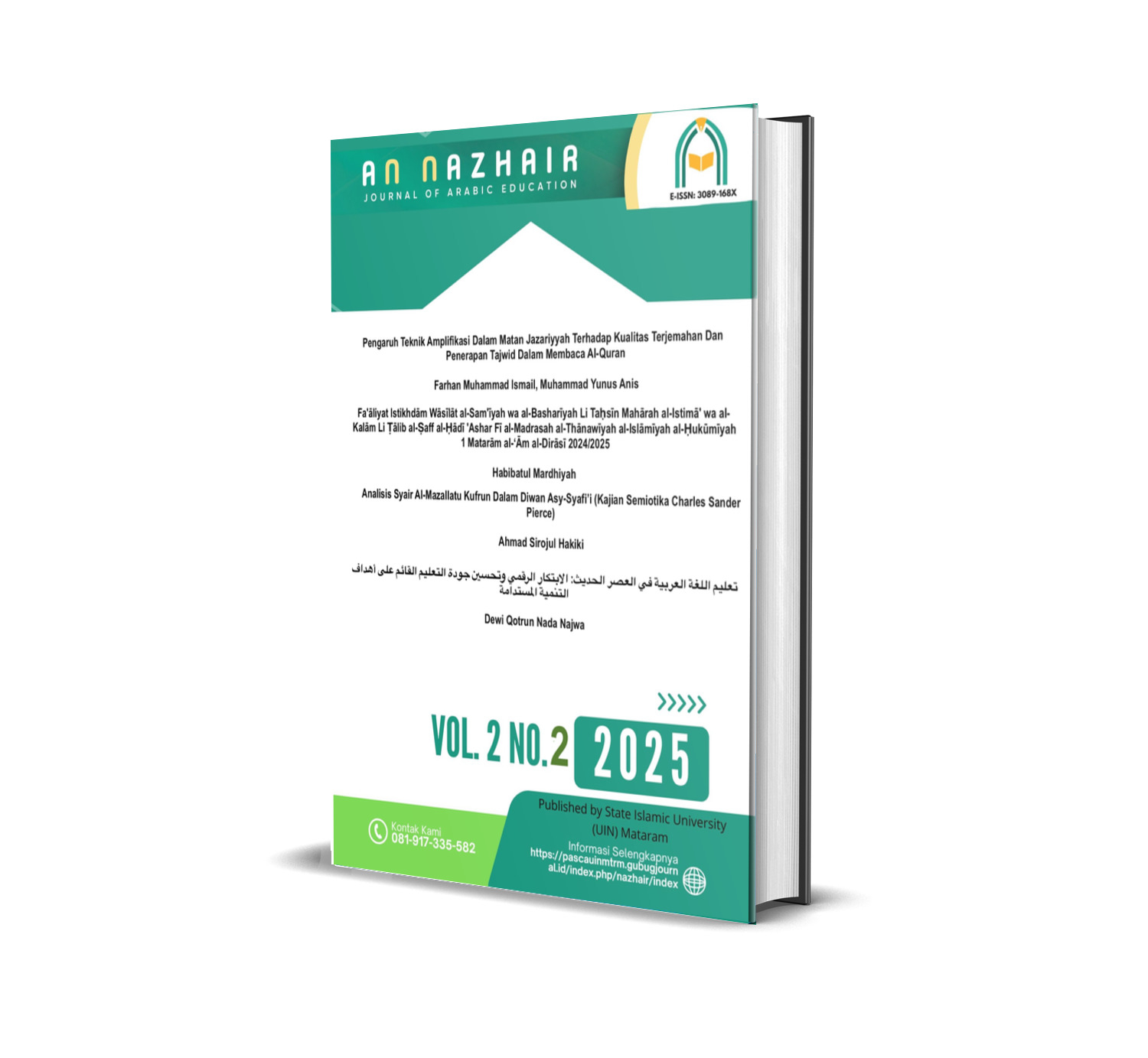 					View Vol. 2 No. 2 (2025): Jurnal An Nazhair: Journal Of Arabic Education 
				